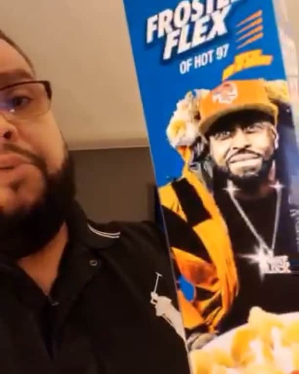 ファンクマスター・フレックスのインスタグラム：「#FrostedFlex Queens Bully Brunch!!! #CerealEdition !!!! APRIL 28th!!! @funkflex on the set!!! @juganot x @thevisualvandal1 x @thebrunchbullies @tatwza x @djhrnyc !!!! #FrostedFlakes #fruitypebbles #cinnamontoastcrunch #frootloops #cornpops !!!!! @litdigitaldjs」