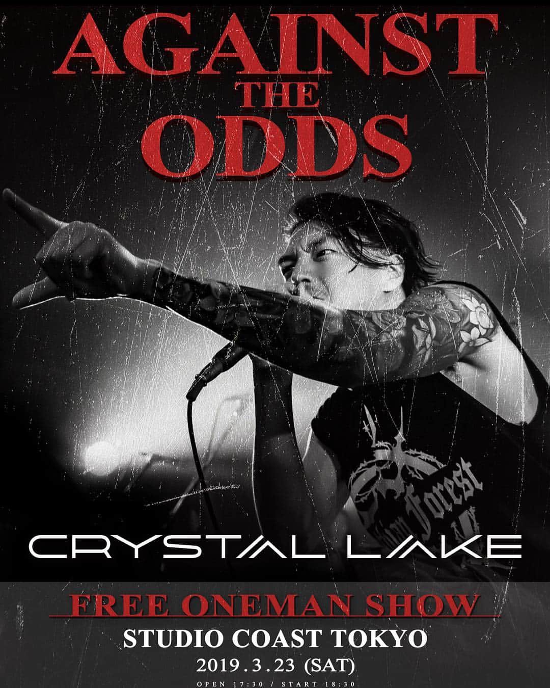 のインスタグラム：「TONIGHT 18:30 JST  #CrystalLake #AgainstTheOdds」