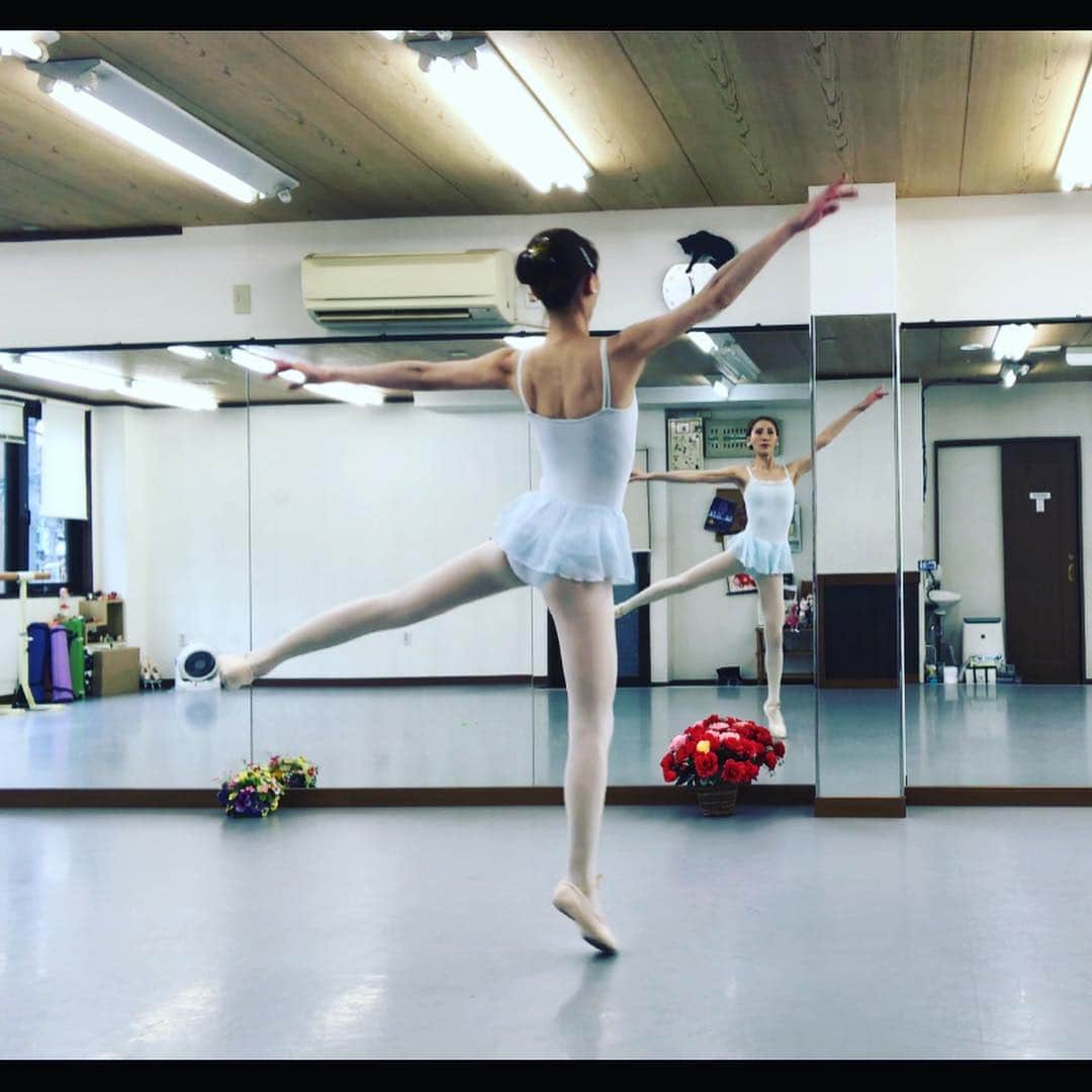 ささきえりさんのインスタグラム写真 - (ささきえりInstagram)「ballet🎵 ・ ・ 今日も背中がバキバキだ😁😁😁 ＊ ＊ ＊ #ballet #バレエ #art #クラシックバレエ #classy #classicballet #dance #chaccott #photograph #balletclass」3月23日 13時51分 - chaneri_ballet_style