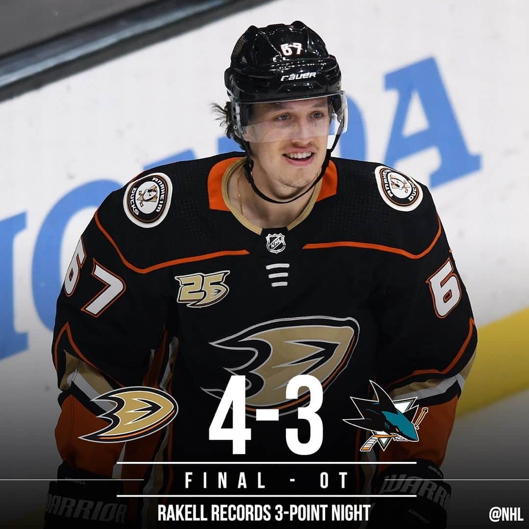 NHLさんのインスタグラム写真 - (NHLInstagram)「The @minnesotawild move into the second Wild Card spot in the West and the @anaheimducks pickup a win in OT.」3月23日 13時57分 - nhl