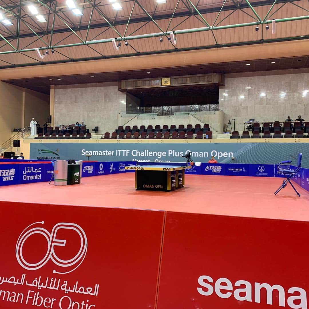 チョン・ジャーチーのインスタグラム：「#coachview 教練視角 #ittf #oman #protour」