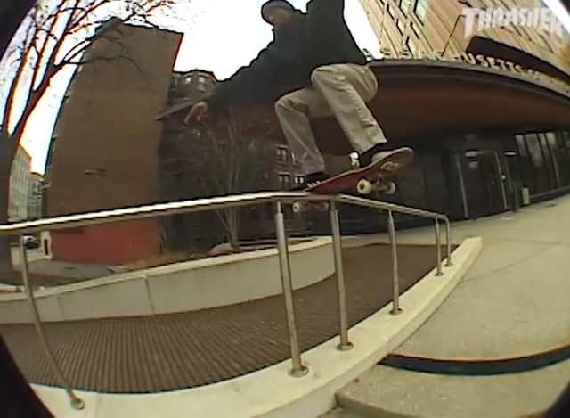のインスタグラム：「👉🏽 @briannreid in @_vx_lee’s ‘Once Around’ video 🎞 Now playing on ThrasherMagazine.com 📡」