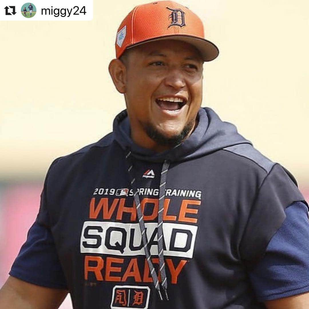 デトロイト・タイガースさんのインスタグラム写真 - (デトロイト・タイガースInstagram)「Miggy is ready.」3月24日 1時38分 - tigers