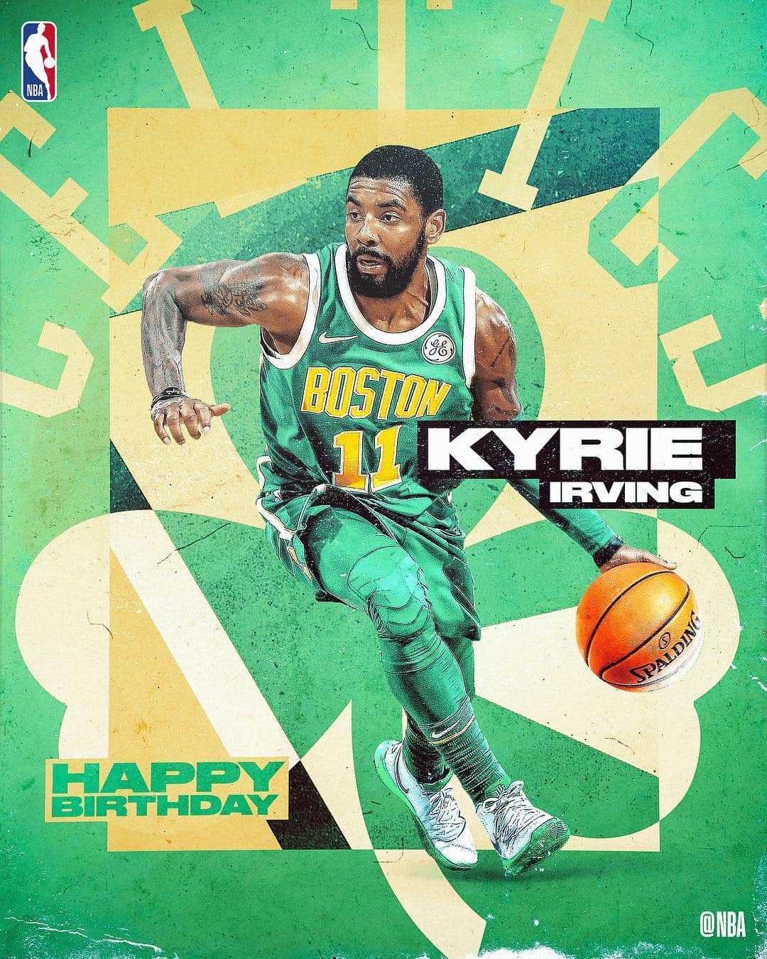 NBAさんのインスタグラム写真 - (NBAInstagram)「Join us in wishing @kyrieirving of the @celtics a HAPPY 27th BIRTHDAY! #NBABDAY」3月24日 1時43分 - nba