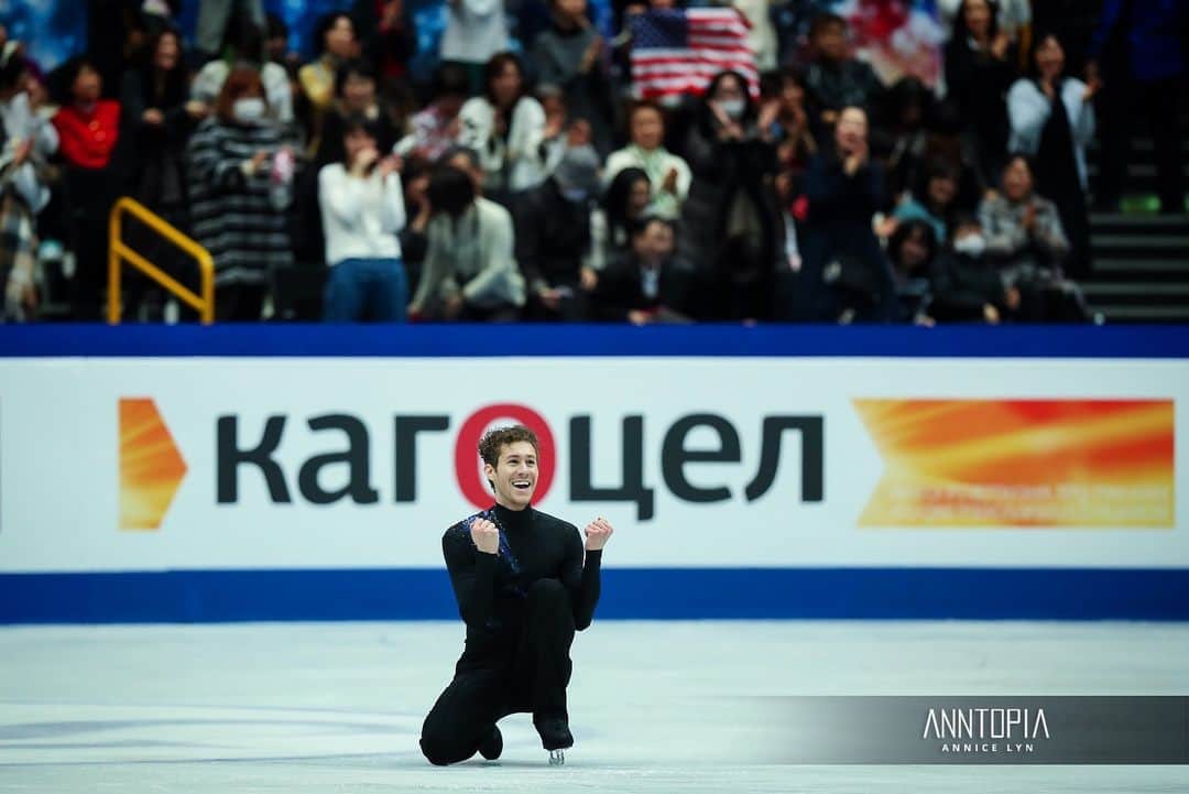 のインスタグラム：「‪2019 World Championships! 🔥‬ • ‪日本のファンのみなさま、いつもおうえんをありがとうございます！僕はスケートが大好き。日本も大好き。だから、日本で世界大会に出れてとっても嬉しかったです！#WorldFigure ❤️🙏✨‬」