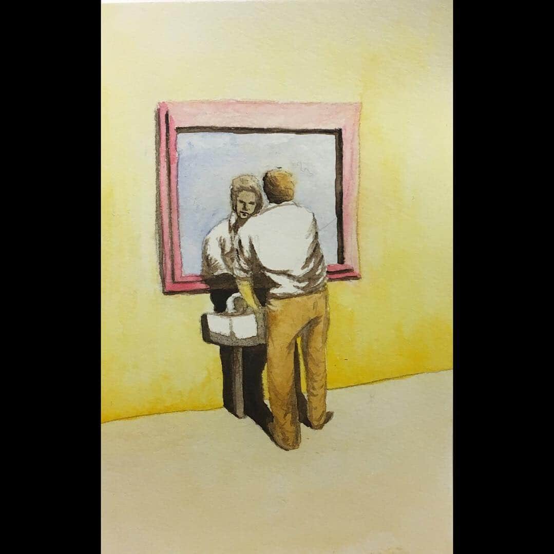 のインスタグラム：「#watercolorpainting」