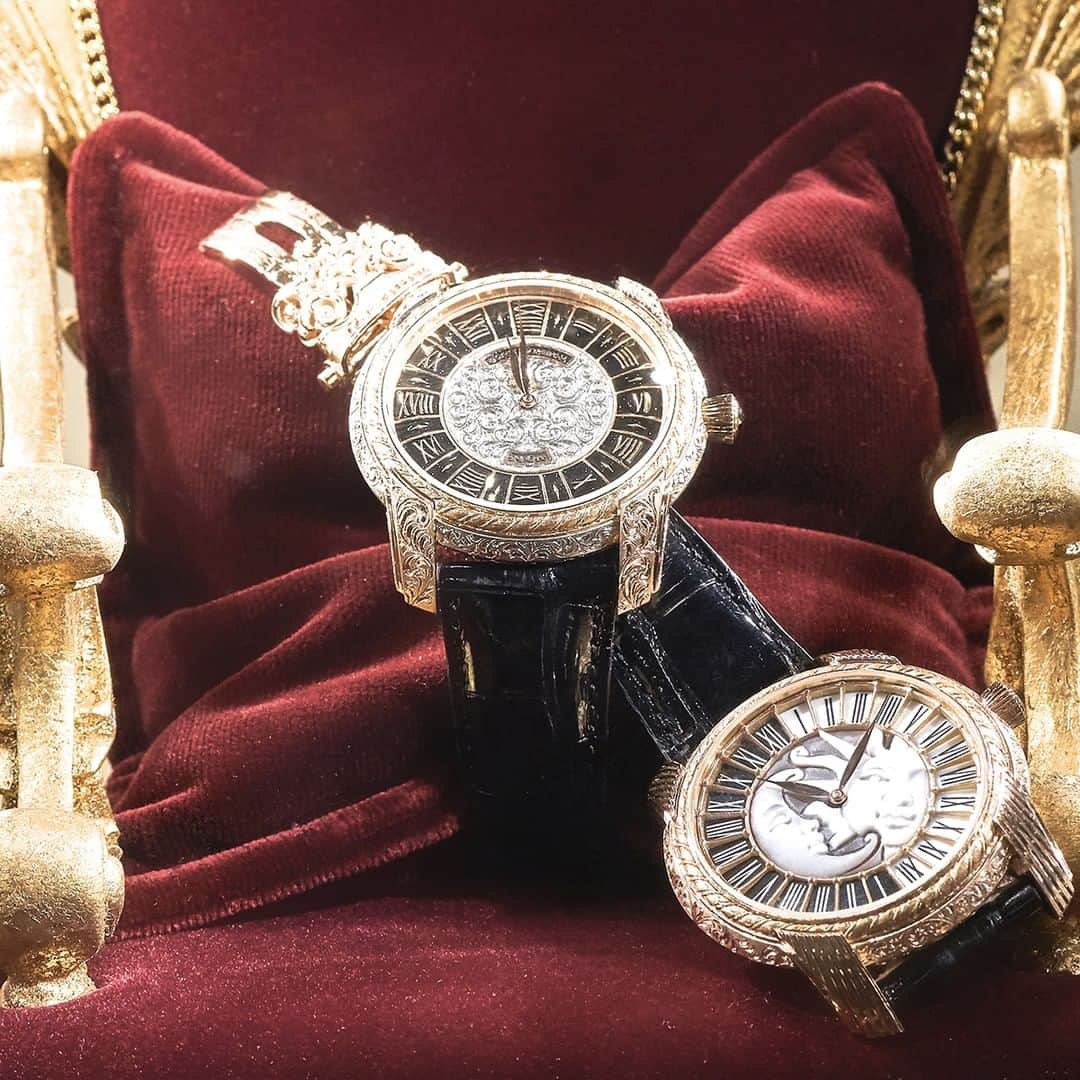 のインスタグラム：「Time to travel to #Baselworld. Displayed at the Grand Hotel Trois Rois in Basel, discover the collection of Dolce&Gabbana watches.  #DGWatches」