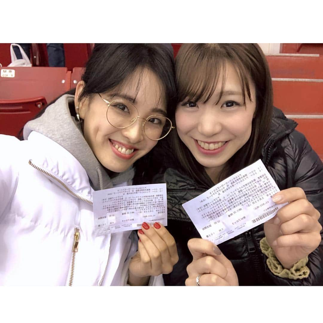 武田奈也のインスタグラム：「日本代表vsアジアリーグ選抜🏒 明日も試合ファイトー😊❤️ #6 製氷中のからあげが最高。」