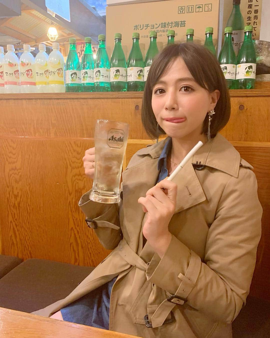 石井里奈さんのインスタグラム写真 - (石井里奈Instagram)「こんばんは✨☀️ . 今夜は里奈ログ🥰❤️✨ . お仕事終わりに大好きな韓国料理屋さんに行ってきました☺️💕✨ . たまーに辛いもの食べたくなるんだよね🤤❤️そこに大好きなチーズ🧀を合わせると最高なんだよねえ🤤❤️笑 . 最後は冷麺で〆ました☺️🍜てへ . アンバサダーをしているPloom TECH ( @ploomtech_official ）✨お店で他にもいろんな人が持っててなんだか嬉しくなりました❤️ . 今日もお疲れ様でした😎✨ . #韓国料理 #韓国 #korean #korea #seoul #hot #ハイボール #マッコリ #居酒屋 #居酒屋デート #デート #date #PloomTECH #プルームテック #Ploomアンバサダー #PR #彼女とデートなうに使っていいよ #smile #happy #koreanfood #キムチ #辛いもの好き #辛い #food #instafood #お仕事終わり #お酒 #お酒好き」3月23日 20時12分 - ri7tin1025