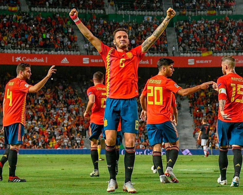 サウル・ニゲスさんのインスタグラム写真 - (サウル・ニゲスInstagram)「Hoy empezamos un reto con mucha ilusión. ¡Nos vemos en Mestalla!  #VamosEspaña 🇪🇸 #UnidosPorUnRETO」3月23日 20時25分 - saulniguez