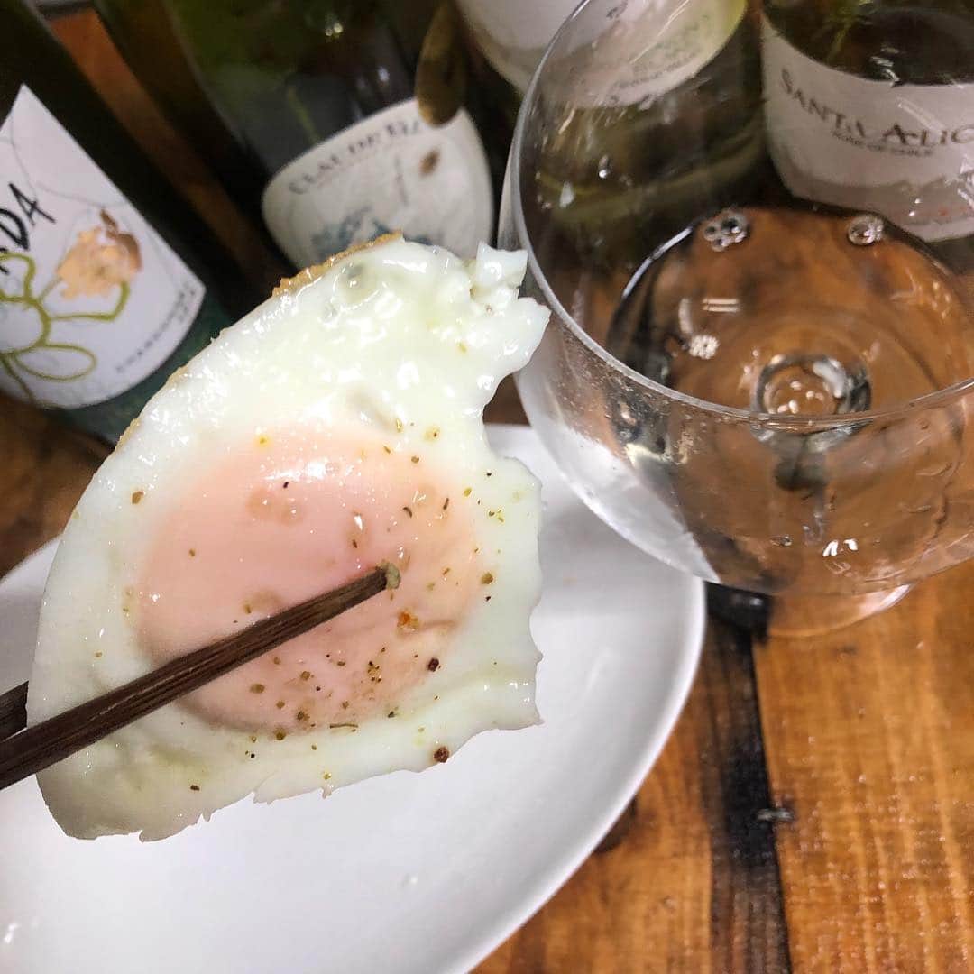 直樹 加藤さんのインスタグラム写真 - (直樹 加藤Instagram)「.. ザ☆テーブルワインな南仏の赤がロングランティスティングに加わりました。 . グルナッシュ、シラー、メルロー、カリニャンと、とても南仏っぽいブレンドです。 . 今日も、当然美味しいけど、これ、絶対月曜日とかが味わいのピークだと思う。 . チャーミングな酸と、適度な渋がカジュアルな果実味をエレガントにしています。 . ナイスなテーブルワインです。 . 白は、相変わらずスペインのシャルドネが男前な苦味で、そのほかのワインも、苦味が勝ってきましたが、まだ美味しいって余裕で言える味わいです。 . #必死の若づくり #老けない #毛艶 #デイリーワイン #ワイン好きな人と繋がりたい #七条 #七条御前 #西七条 #梅小路 #朱雀裏畑町 #大文字屋 #大文字屋加藤酒店 #試飲 #試飲可能」3月23日 20時59分 - daimonjiyakatonaoki