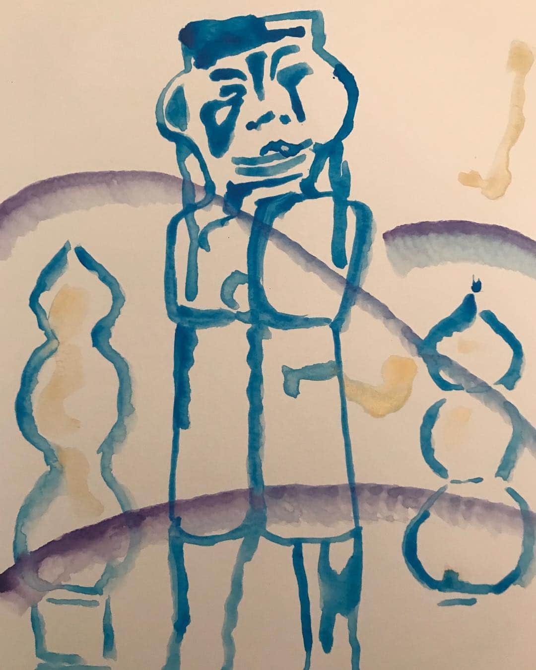 Hiro Sugiyama enlightenmentさんのインスタグラム写真 - (Hiro Sugiyama enlightenmentInstagram)「#mythology #drawing #watercolor #art」3月24日 2時28分 - hiro_sugiyama_enlightenment