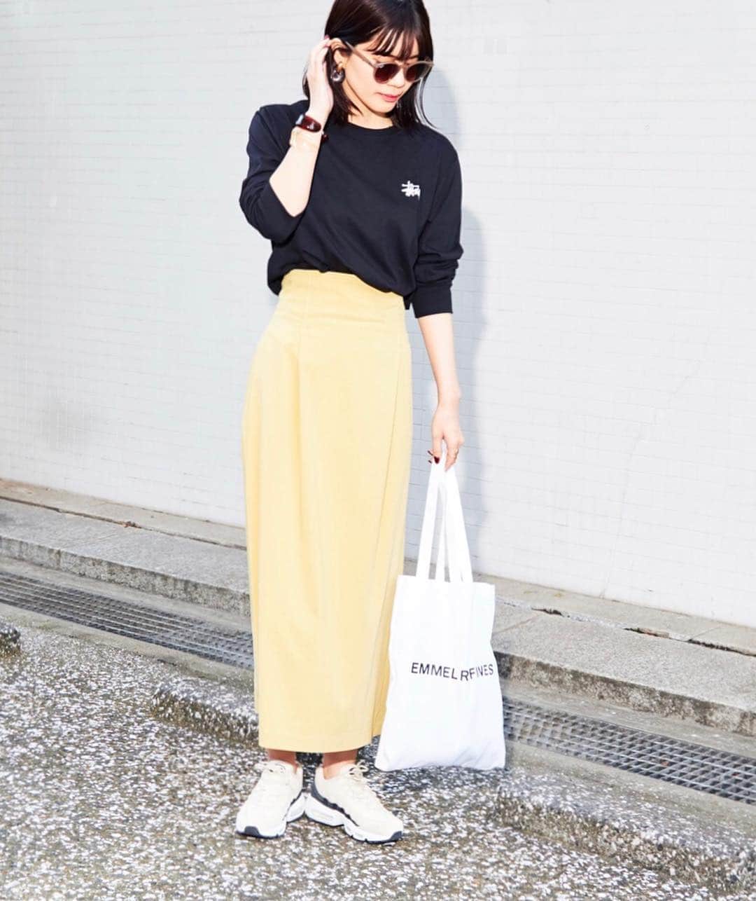 JewelChanges Official Accountさんのインスタグラム写真 - (JewelChanges Official AccountInstagram)「【EMMEL REFINES meets STUSSY】 code_2 . ■SHOP INFORMATION ルミネ新宿店・なんばシティ店  #EMMELREFINES#2019SS_EMMELREFINES#stussy #エメルリファインズ #ステューシー #きれいめカジュアル #カジュアルコーデ #春コーデ#スカートコーデ #ロングスカート」3月23日 21時11分 - emmelrefines