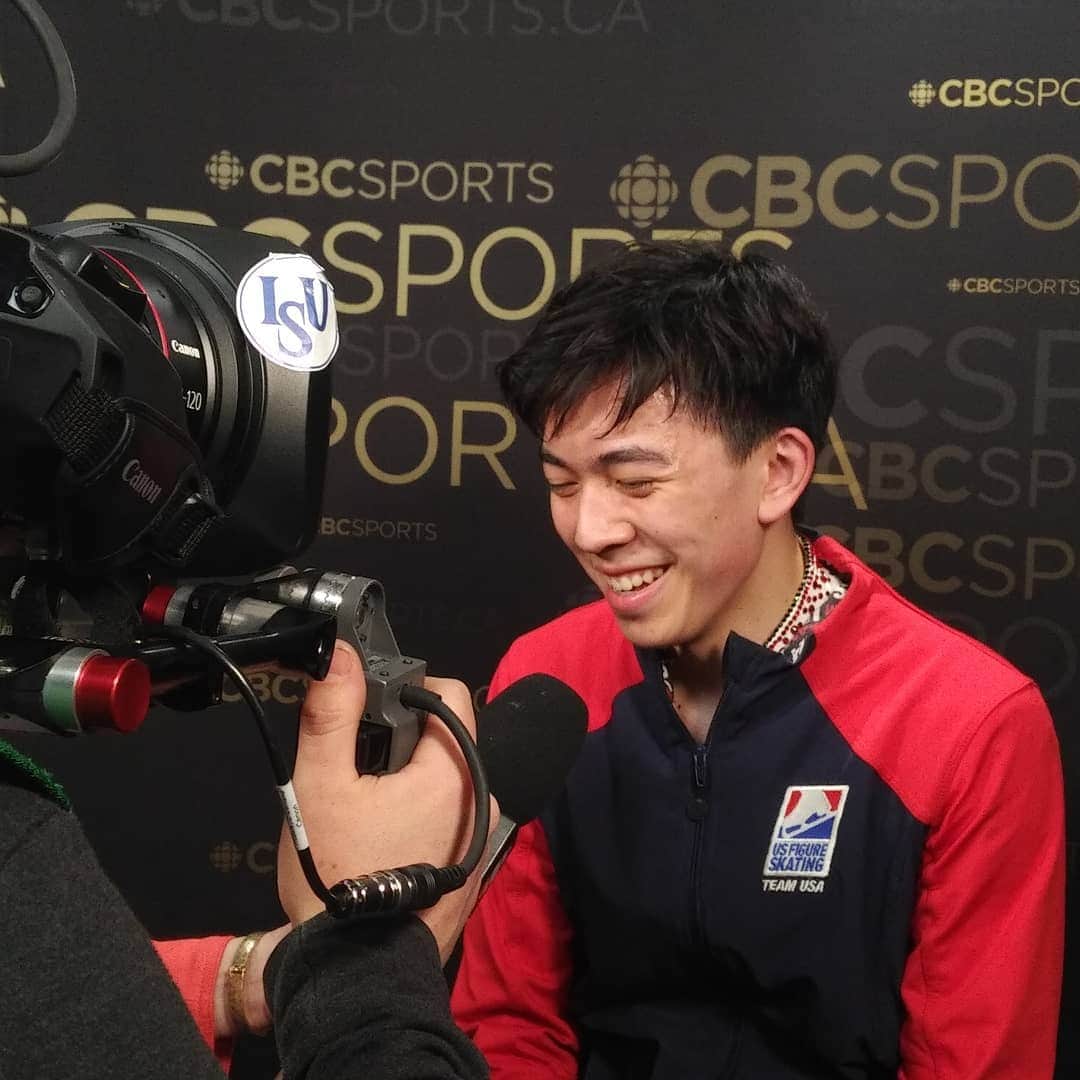PJクォンさんのインスタグラム写真 - (PJクォンInstagram)「The happy face of the world bronze medallist @govincentzhou #Worldfigure #CBCskate」3月23日 22時28分 - pjkwong