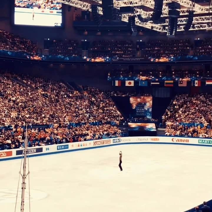 アンナ・カッペリーニのインスタグラム：「Saitama Super Arena. Sempre un’emozione ❤️ #saitamasuperarena #forever #inmyheart @luca.lanotte_skater @federazione_sport_ghiaccio #yuzuruhanyu」