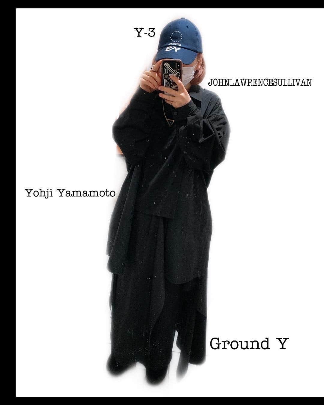 あやつるぽんさんのインスタグラム写真 - (あやつるぽんInstagram)「.. . . 私服 . #johnlawrencesullivan #y3yohjiyamamoto #yhojiyamamoto #groundy #black #ootd #otto #ブラックコーデ」3月23日 23時47分 - ayatsurupon