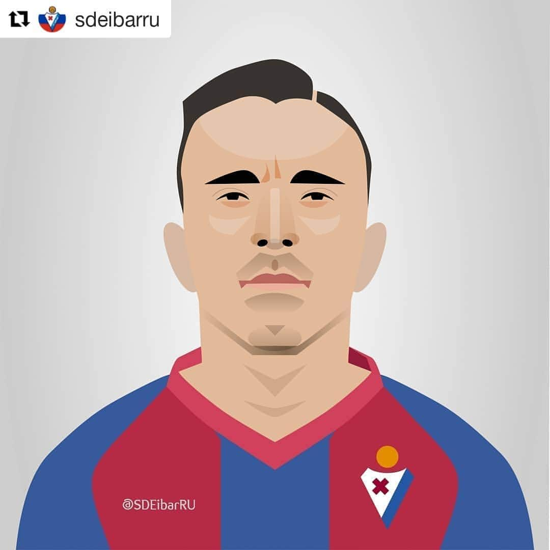 SDエイバルさんのインスタグラム写真 - (SDエイバルInstagram)「@sdeibarru cumple un año como peña del #Eibar! 🤩💪 ・・・ #repost ・・・ El retrato vectorial de @charlesdias9 hecho por @prozhoga. ⠀ ❤️ @SDEibar 💙  Векторный портрет Шарлеса в исполнении Юрия Прожоги.  #sdeibar #eibar #football #art #futbol #arte#illustration #vector #portrait #retrato #sport #eibarpeñak #eibarfans」3月24日 0時18分 - sdeibar