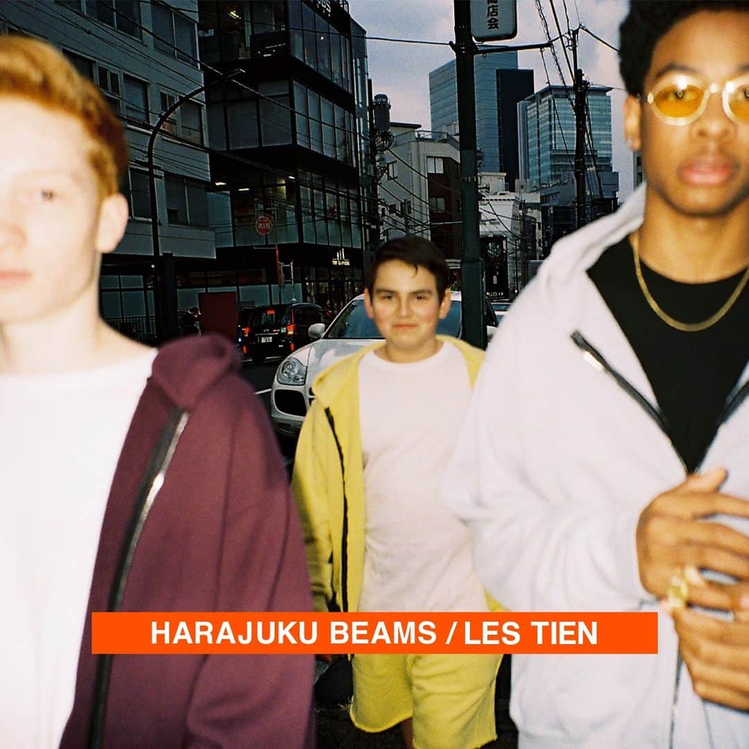 のインスタグラム：「HARAJUKU BEAMS New Contents UP  LES TIEN  今シーズンから展開する新ブランドLES TIEN。カリフォルニアを感じさせるカラーリングのスウェットをメインに、ロサンゼルスにある自社工場で全て生産。 独特なフィット感、色、加工が大きな特徴で、細部にまでこだわりの詰まったアイテムを提案します。  Photographer：@mirimatsufuji  #HARAJUKU_BEAMS #beams #ビームス #原宿」