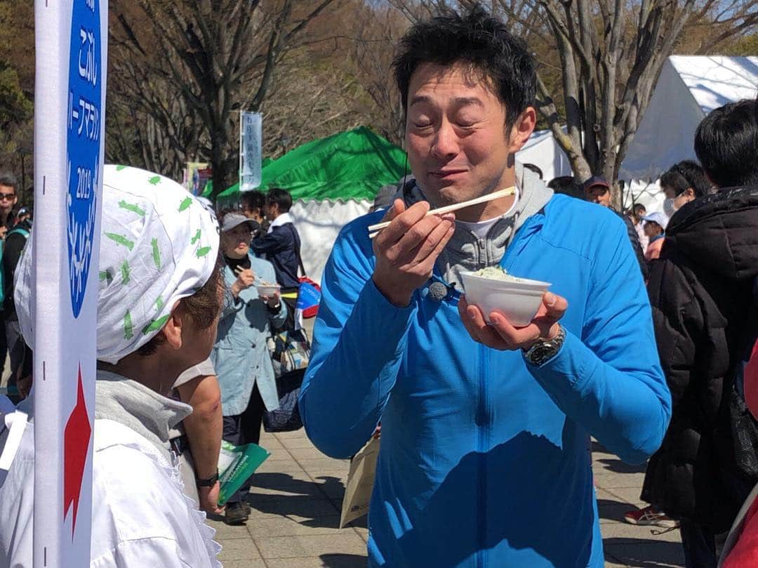 のインスタグラム：「練馬こぶしハーフマラソン🏃‍♀️中継無事終わりました😀#練馬こぶしハーフマラソン2019 #すずしろ汁であったまった #この顔熱かったのかなぁ」