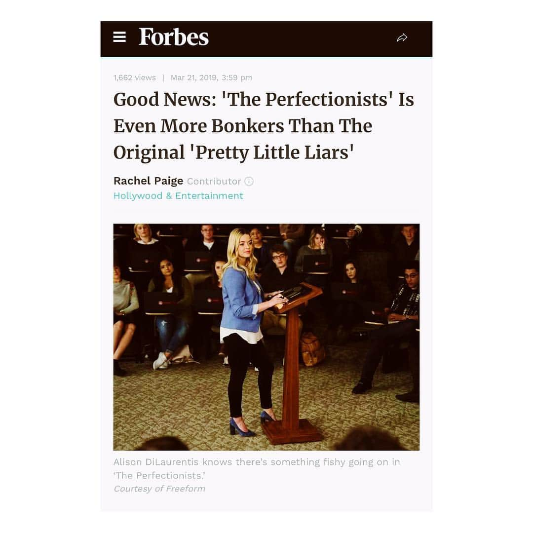 サーシャ・ピーターズさんのインスタグラム写真 - (サーシャ・ピーターズInstagram)「Thrilled by this article 🖤 @forbes #plltheperfectionists @imarleneking @janelparrish @heysydneypark @elibrown.jpeg @sofiacarson 🎉」3月24日 2時46分 - sashapieterse