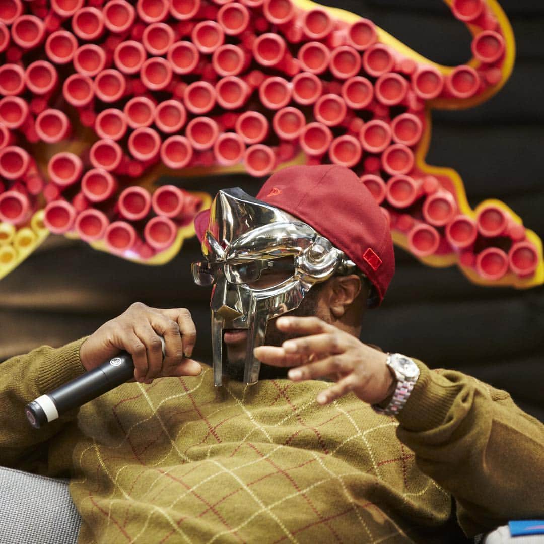 Red Bull Music Academyのインスタグラム：「“Got more soul than a sock with a hole”. On the 15th anniversary of Madvillainy, leave your favorite lyrics from the album in the comments. — 📷 Mr. Mass #mfdoom #madvillain #madvillainy」