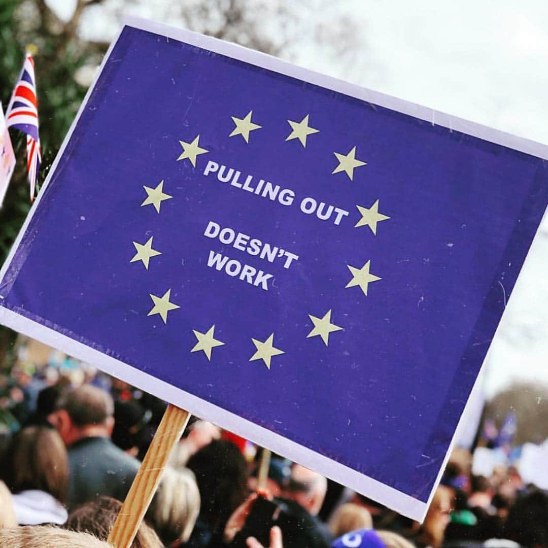 ハーベイ・ニュートン・ヘイドンさんのインスタグラム写真 - (ハーベイ・ニュートン・ヘイドンInstagram)「· make UK European again · . . . 📸 : @zzimmer  #brexit #makeukeuropeanagain #nobrexit」3月24日 3時17分 - harveynh