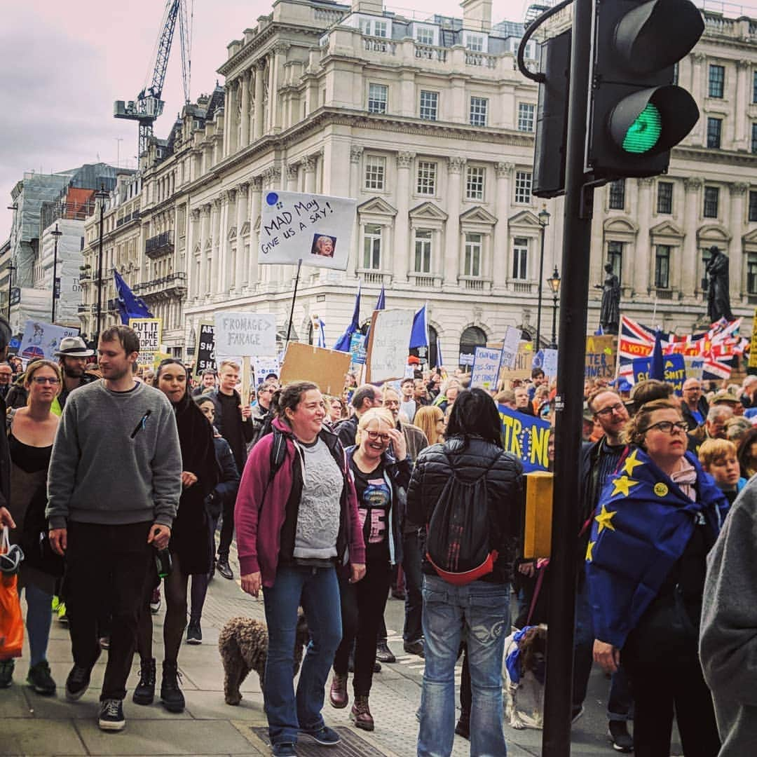 ローラ・カーマイケルさんのインスタグラム写真 - (ローラ・カーマイケルInstagram)「The sausage dogs have spoken #putittothepeople 🇪🇺」3月24日 4時01分 - larrycarmichael