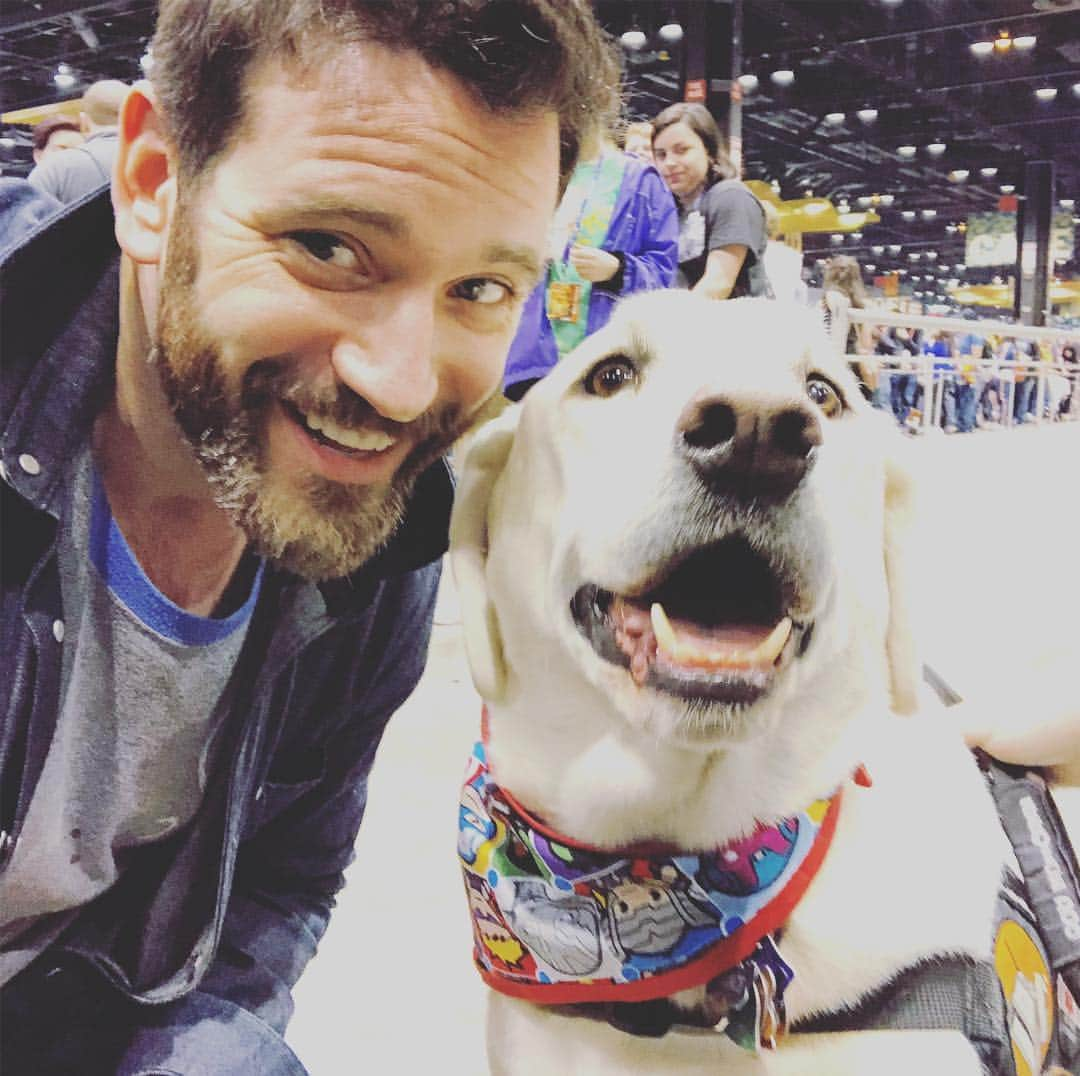 コリン・ドネルさんのインスタグラム写真 - (コリン・ドネルInstagram)「Can I tell you that I fanboy’d so hard?! #C2E2 #ServiceDog #DogsofInstagram」3月24日 5時02分 - colindonnell