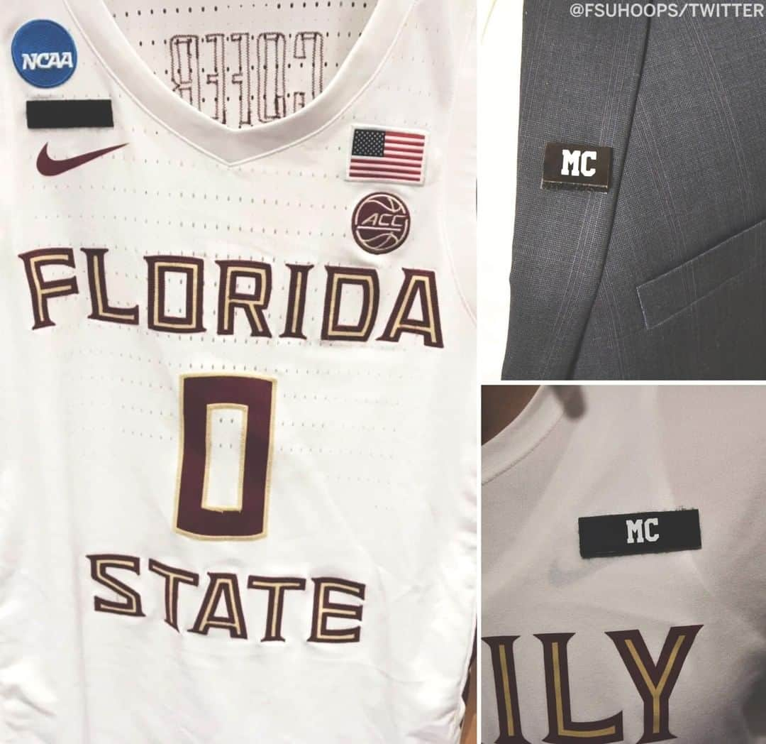 espnさんのインスタグラム写真 - (espnInstagram)「After Thursday's game, @FSUHoops' Phil Cofer was told his father, Michael Cofer, passed away. Tonight, the Seminoles are honoring Cofer's dad with "MC" patches on their jerseys, suits and shirts.」3月24日 7時36分 - espn