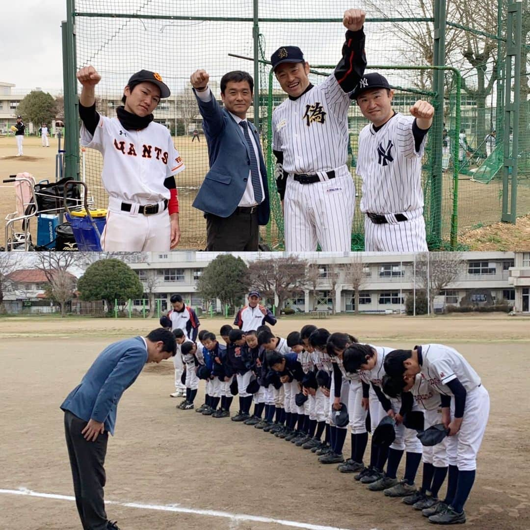 青山大人さんのインスタグラム写真 - (青山大人Instagram)「つくば市の少年野球チーム「桜サーパス」の卒団式にお邪魔させて頂きました。  偽ジャパンのアントキの猪木さん、さかとも、まーくんと一緒に子どもたちへエールを送りました😊  代打出場はショートゴロに終わりましたが、礼儀正しい子どもたちに感動🥺  #アイスマン #つくば #つくば市 #桜 #桜サーパス #桜サーパス少年野球⚾ #九重小学校 #偽ジャパン #アントキの猪木 #さかとも #まーくん #茨城6区」3月24日 13時06分 - aoyamayamato