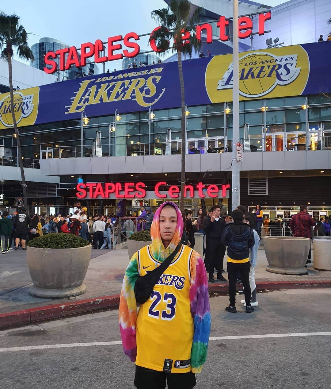 ショリさんのインスタグラム写真 - (ショリInstagram)「#쇼리 행복이넘침 #lakers #golakers #balllife #tiedye #마이티마우스」3月24日 16時15分 - shorrymm