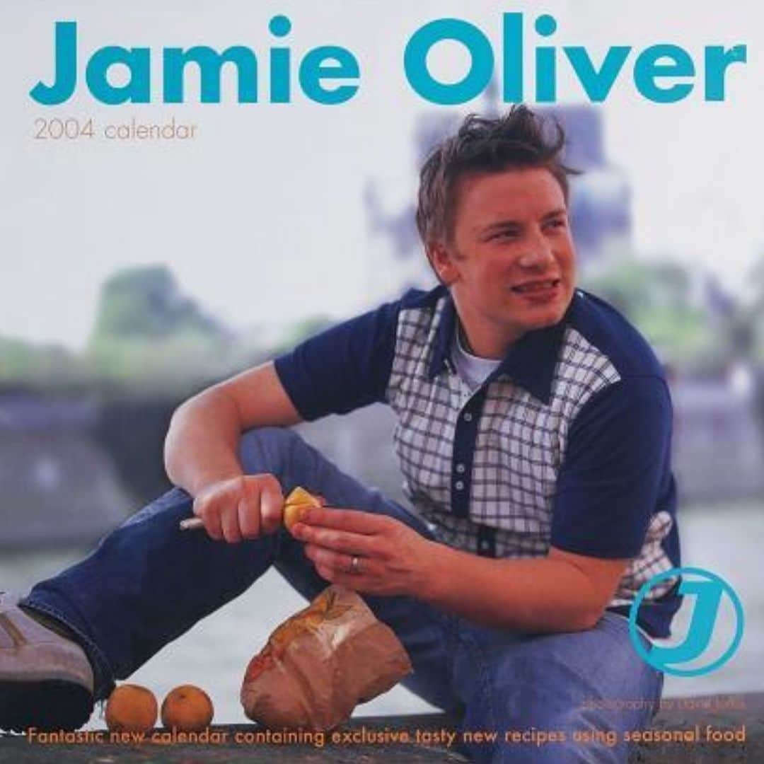 ジェイミー・オリヴァーさんのインスタグラム写真 - (ジェイミー・オリヴァーInstagram)「This might make you laugh, 2004 Jamie Oliver calendar ?!? Don’t ask. Anyway we printed hundreds of thousands of these calendars ( with seasonal recipes I’ll have you know ) only to realise there was a BIG problem once they in the shops can you spot it ?..... genuinely 100% no one involved knew until they were in the shops. Bad day at the office. #recall」3月24日 17時26分 - jamieoliver