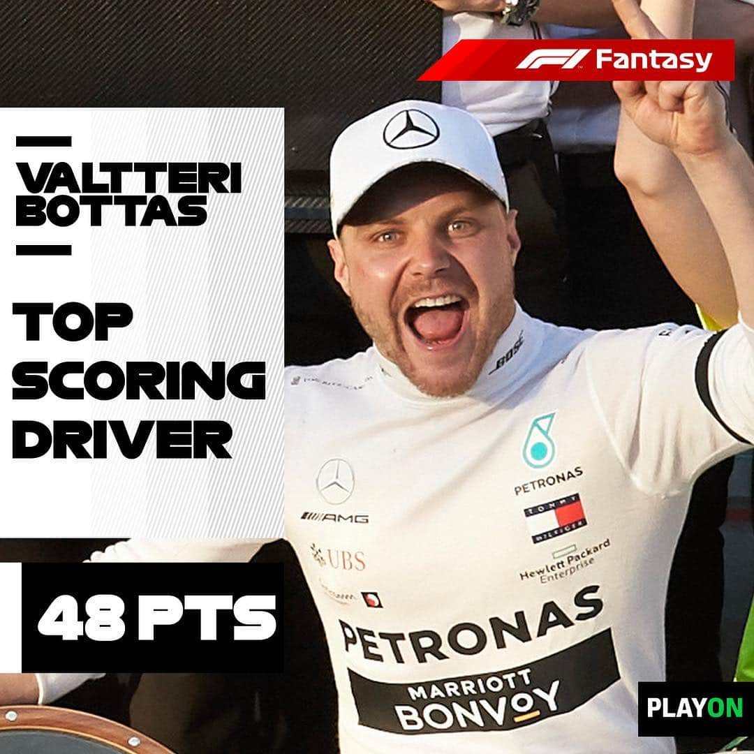 F1さんのインスタグラム写真 - (F1Instagram)「Did Valtteri make your #F1Fantasy team? The Finn is currently selected by only 20.3% of players... It’s not too late to sign him up, hit the link in bio and get your team in the game! You can have up to 3 teams and there are weekly prizes on offer 👍 . #F1 #Formula1 #FantasySports #Bottas #Mercedes @valtteribottas」3月24日 18時53分 - f1