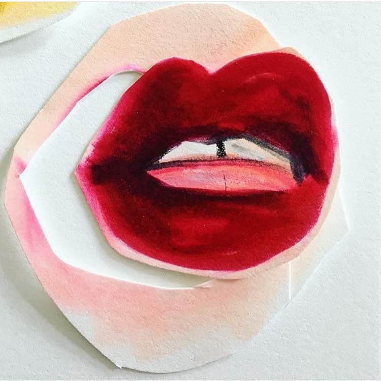 ValGarlandさんのインスタグラム写真 - (ValGarlandInstagram)「💋 Have a lovely Sunday 💋 Beautiful collage by @blairz 💋 #collage #art #arty #artsy #instaart #artiftheday #loveart #artist #red #redlips #inspo #inspiration 💋」3月24日 21時38分 - thevalgarland