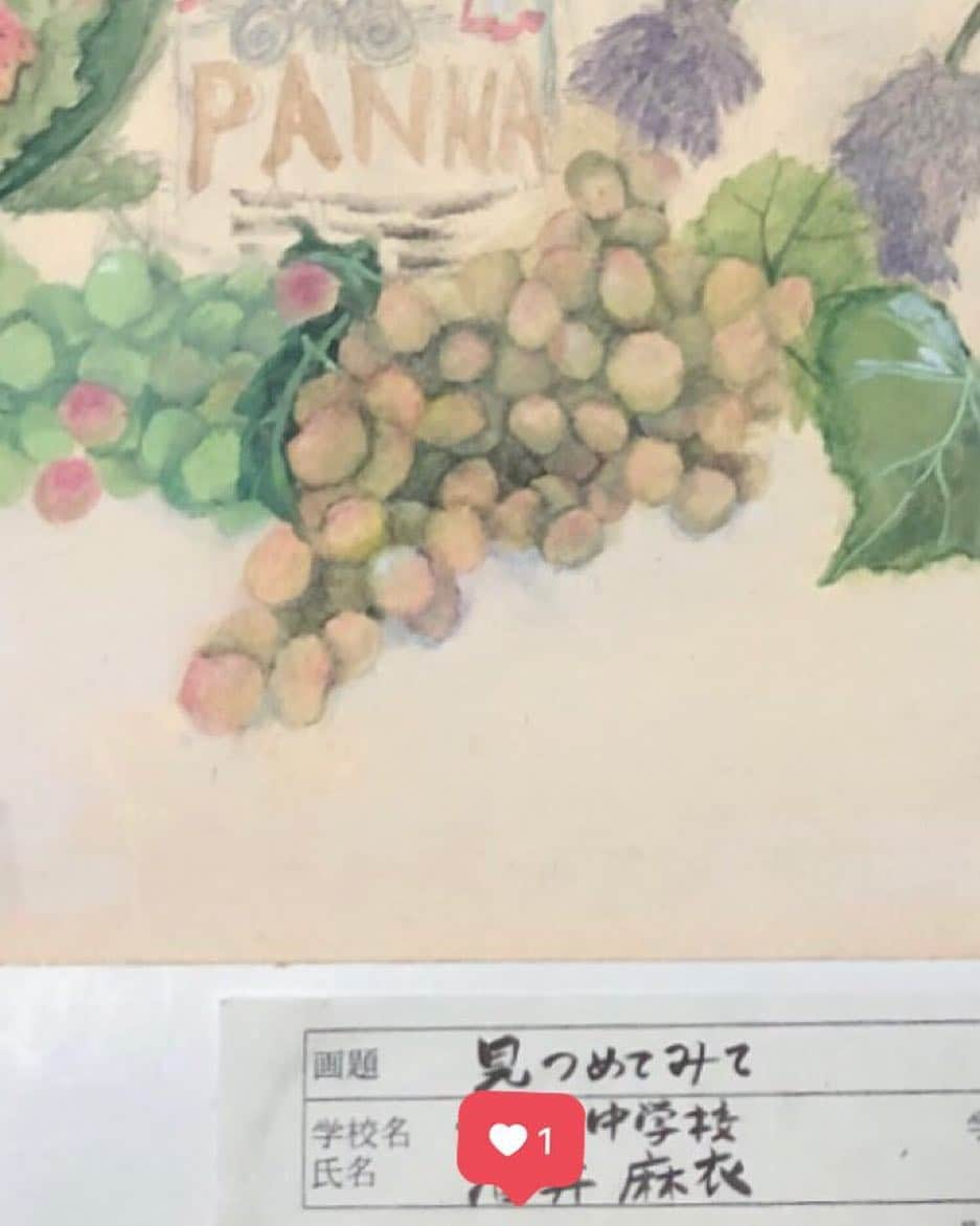 酒井麻衣さんのインスタグラム写真 - (酒井麻衣Instagram)「中学の時のもの①  描いた絵を見てみたいとの事で、 実家から写真を送ってもらいました。」3月24日 21時37分 - mai.littlewitch