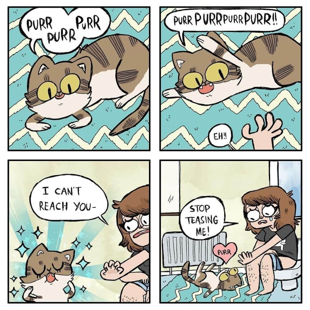 のインスタグラム：「Sounds familiar⠀ ⠀ ✍🏼@sarahgraley⠀ ⠀ Submit us your meowdorable artwork and comics by tagging #9gagmeowdle to get featured on @meowed, @doodles or even @9gag. For March, we will share a bunch of cat arts with you all hoomans! Stay tuned with us in #9gagmeowdle.⠀ ⠀ #meowed #doodles #9gagmeowdle #sarahgraley #catcomic #meowedcomic #🇬🇧」