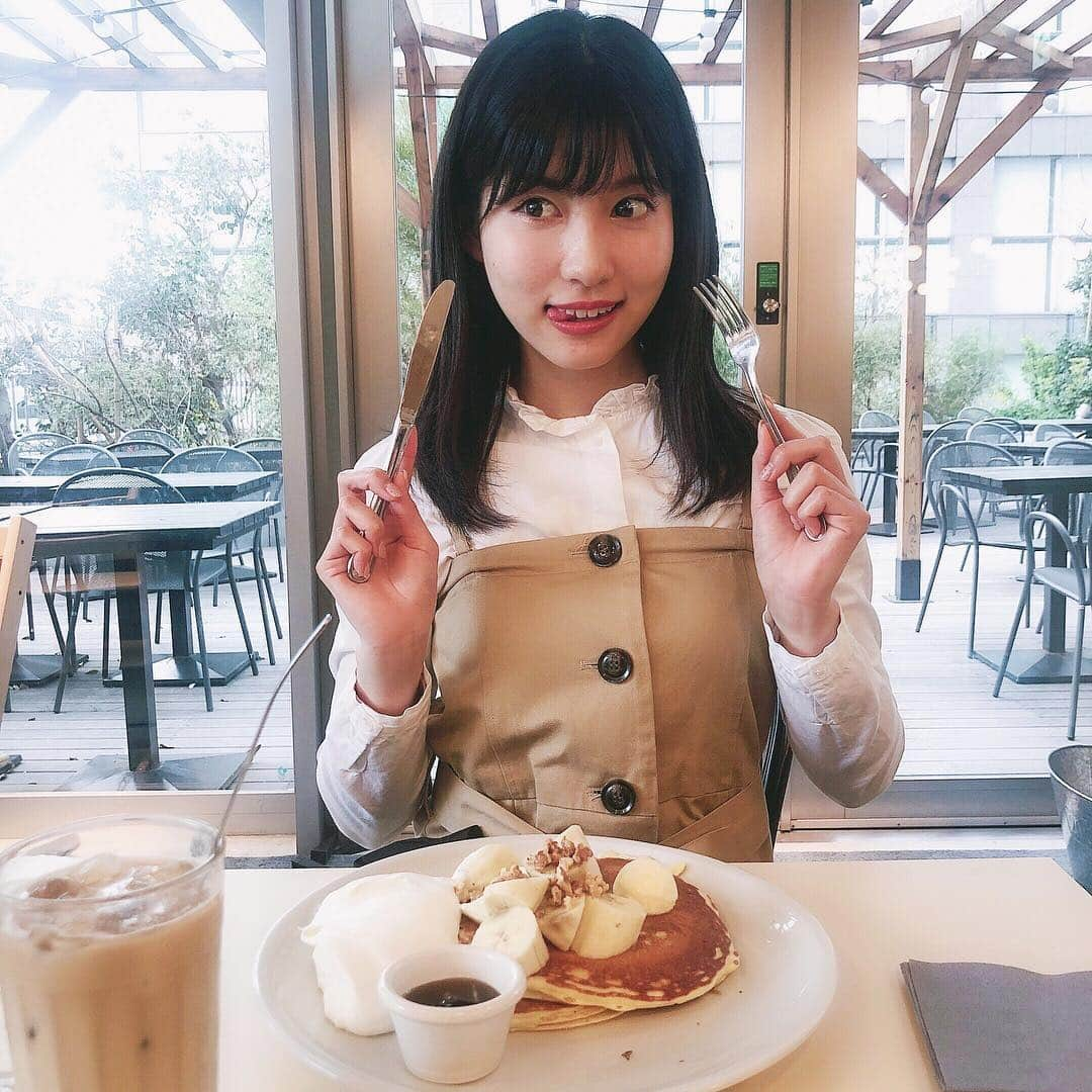 谷口めぐさんのインスタグラム写真 - (谷口めぐInstagram)「@nanaowada_official が ステキなカフェに連れて行ってくれたの💛 パンケーキめちゃ美味しかった😋🍴 #gardenhouseshinjuku #gardenhousecafe #新宿カフェ #新宿 #カフェ #パンケーキ #ななぐるめ」3月24日 22時50分 - o_megu1112