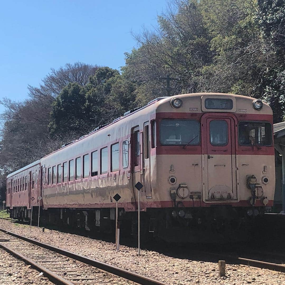 岡安章介さんのインスタグラム写真 - (岡安章介Instagram)「本日は千葉県で「〜いすみ鉄道元気プロジェクト〜 ラママ新人コント大会inおおたき」 でネタをやってきました！会場はとても温かくて、芸人さん達も笑顔でネタをしてました。楽しかった… って言うインスタあげる為の写真は一枚もなく、空き時間のいすみ鉄道ばっかり。いすみ鉄道元気プロジェクトだけ載せます。 #ラママ新人コント大会#大多喜#いすみ鉄道」3月24日 23時00分 - naname45okayasuakiyoshi