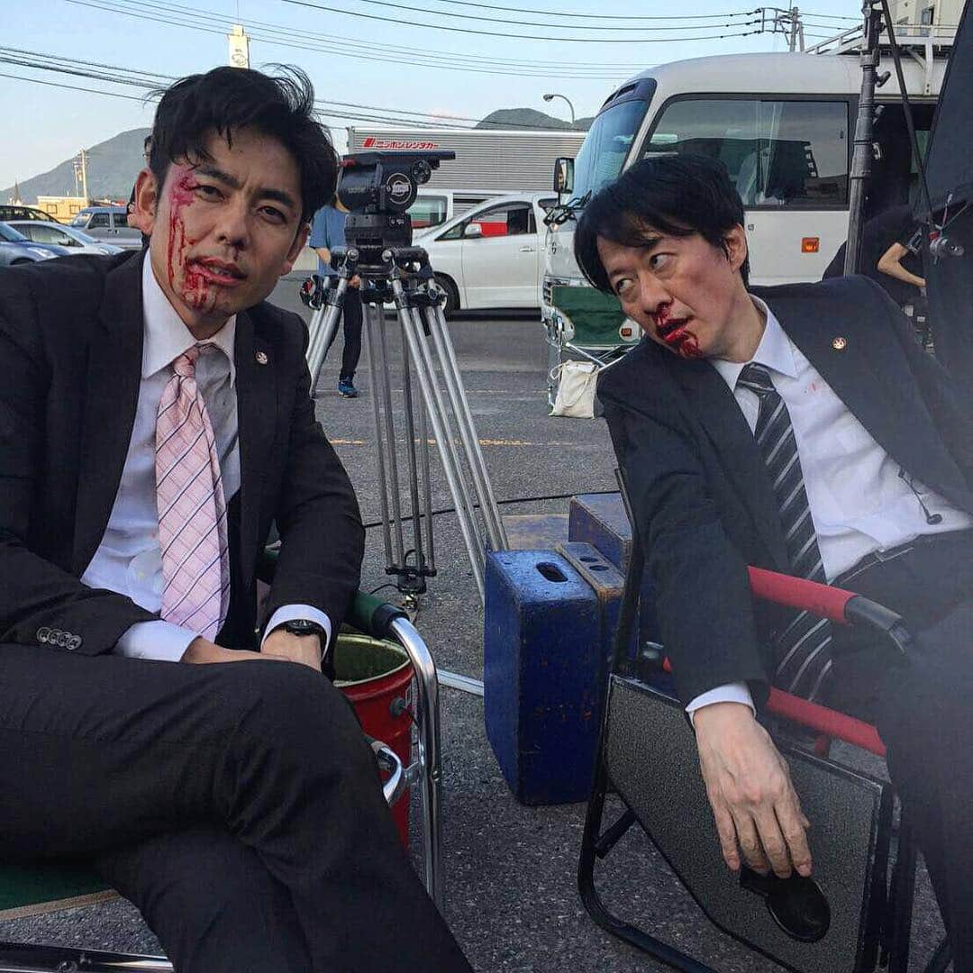 山中崇史のインスタグラム：「やっつけてやりました👍✨ ご視聴ありがとうございました。 #相棒 #相棒劇場版iv  #川原和久 #山中崇史」