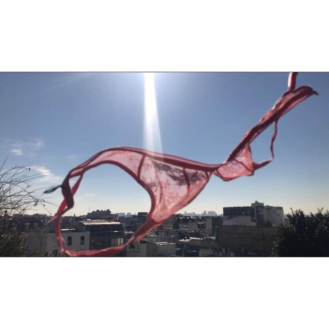 レジャビーのインスタグラム：「The lingerie flies away for our spring-summer 19 collection and our pink MISSLEJABY by @luciebourdeu ---- La lingerie s'envole pour notre collection printemps-été 2019 et notre MISSLEJABY rose par @luciebou2」
