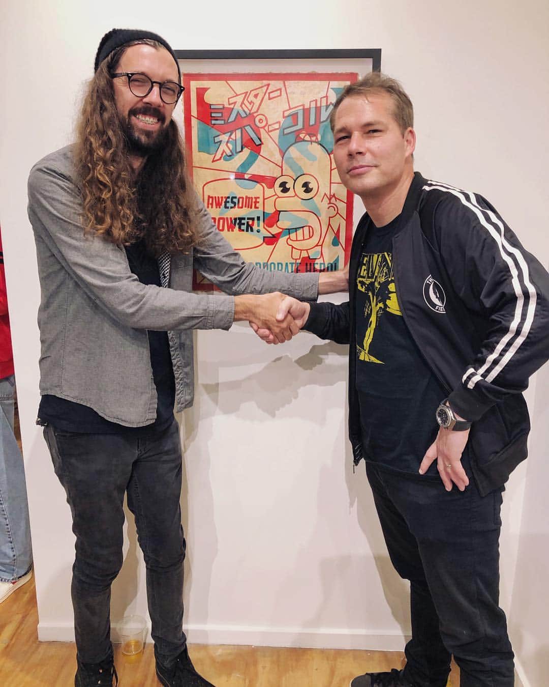 Shepard Faireyさんのインスタグラム写真 - (Shepard FaireyInstagram)「If you're a fan of The Simpsons or you like fun pop art, then you should get to @subliminalprojects TODAY to check out @musackrocks' Mr Sparkle Art Show which opened last night and on view again today ONLY! Thank you Donick Cary for creating an event to benefit Musack’s mission to give kids and teens around the world a voice through music. #MrSparkleLA original one-of-a-kind art is for sale, and all proceeds from the show go back to the organization. Thanks also to the organizers, my team and all of the amazing artists who participated, and everyone who came out to the gallery! If you're in the area today, don't miss it! - Shepard」3月25日 0時07分 - obeygiant