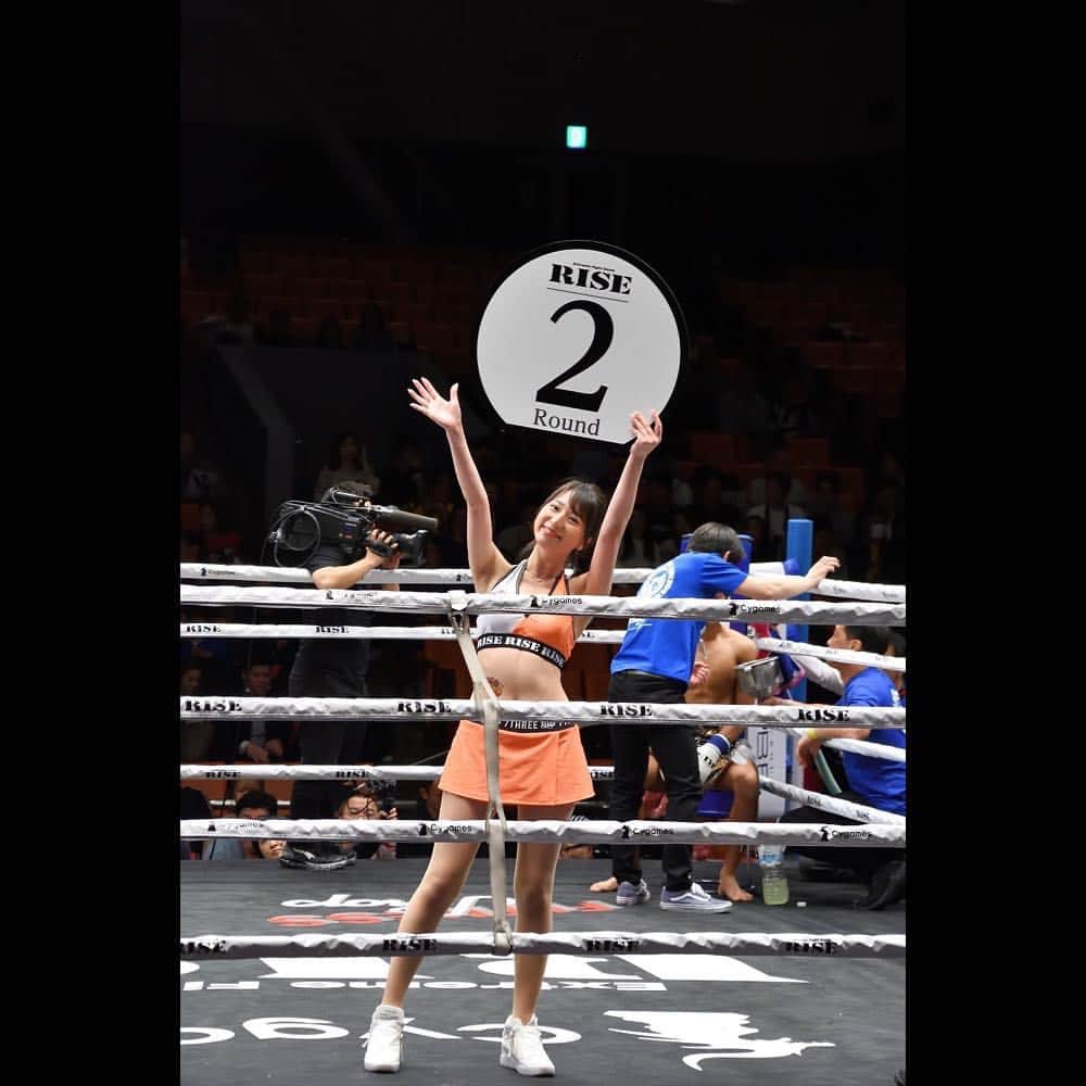 堀尾実咲のインスタグラム：「🥊R-1SE Force❤️ #RISE131 #RISE #ラウンドガール #格闘技」
