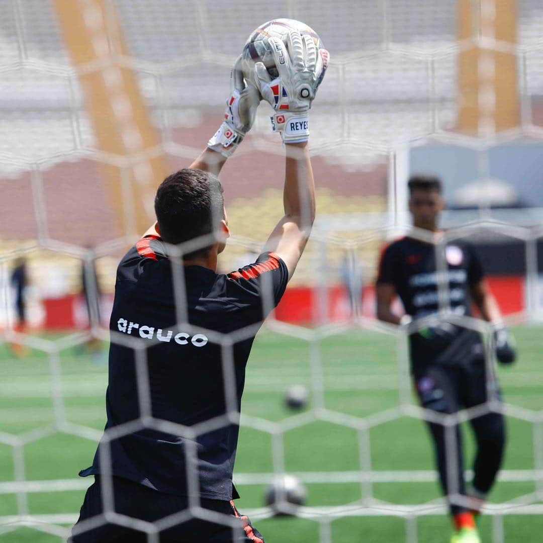 サッカーチリ代表チームさんのインスタグラム写真 - (サッカーチリ代表チームInstagram)「¡Con todo, cabros!  #LaRojaSub17 entrenó en el Estadio San Marcos de Lima para el importante partido de mañana ante @fefecuador en el #SudamericanoSub17 |📸: Carlos Vera / Comunicaciones @anfpchile」3月25日 0時55分 - laroja