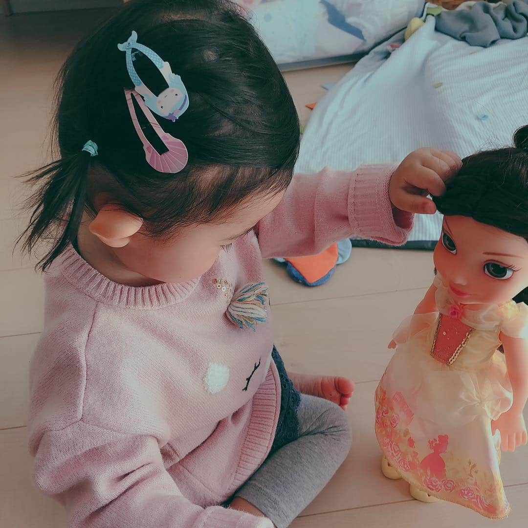山口愛実さんのインスタグラム写真 - (山口愛実Instagram)「どっちがお人形さんだか💖💖💖」3月25日 1時41分 - manami_0331