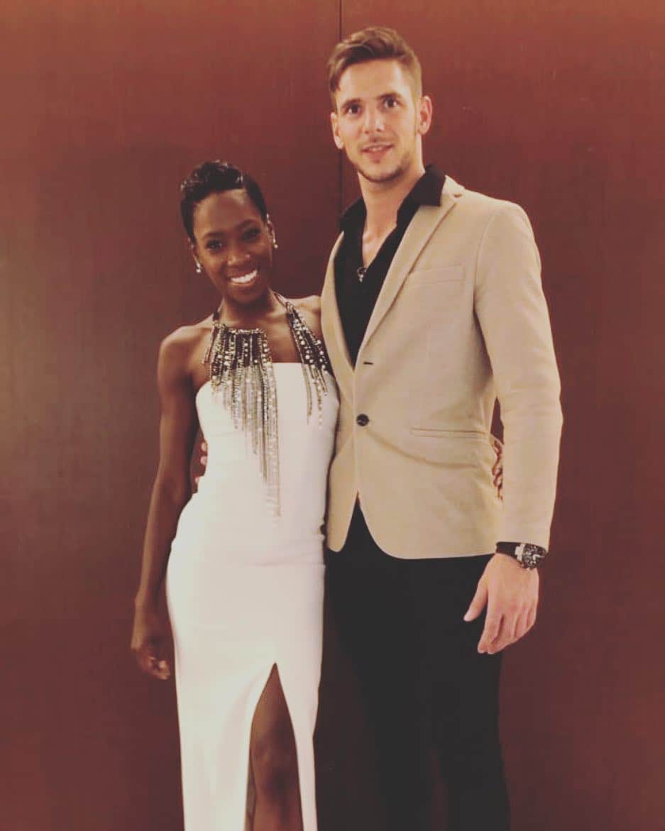 ヴァネッサ・ジェームスのインスタグラム：「Closing banquet with my partner in crime!!!」