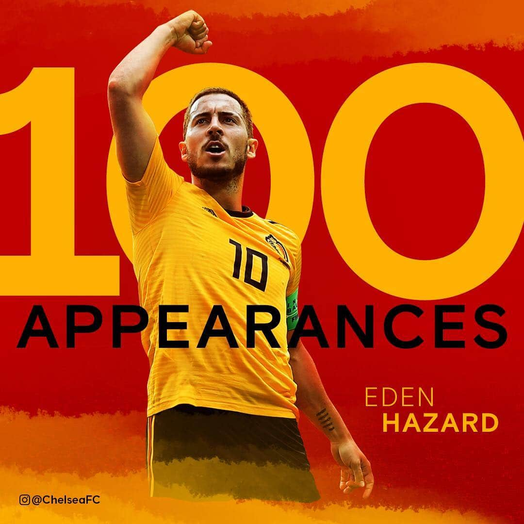 チェルシーFCさんのインスタグラム写真 - (チェルシーFCInstagram)「A very special landmark for @HazardEden_10 tonight! 👏🇧🇪 #CFC #Chelsea」3月25日 4時10分 - chelseafc