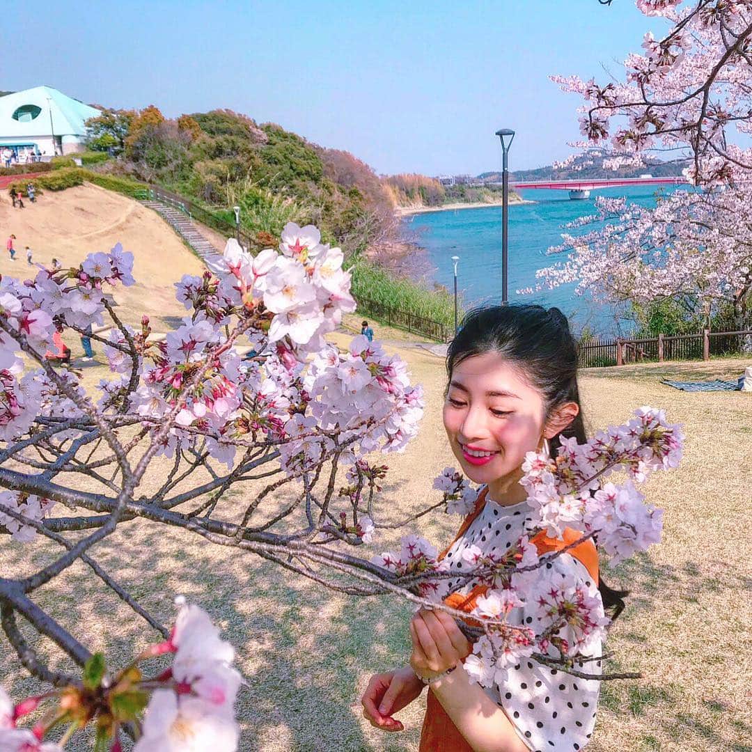 のインスタグラム：「🌸 ぽかぽか陽気。  はらはら舞う花びら。  平成最後の桜を満喫中。 ・ ・ 🤤 ・ （花よりだんご.....） ・ ・  一一一一一一一一一一一一一一一一一一一一一一一一一一一一 #幸せってやつです#桜#🌸#さくら#さくら咲く#sakura#日本🇯🇵#日本#ぽかぽか#日向ぼっこ#浜名湖#hamanako#静岡#shizuoka#park#公園#名所#sightseeingootd#子連れスポット」