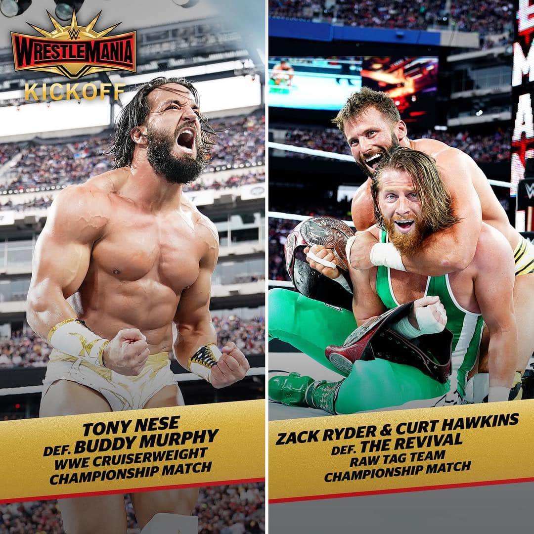 WWEさんのインスタグラム写真 - (WWEInstagram)「WHAT ➡️ A ➡️ NIGHT. #WrestleMania」4月8日 23時38分 - wwe
