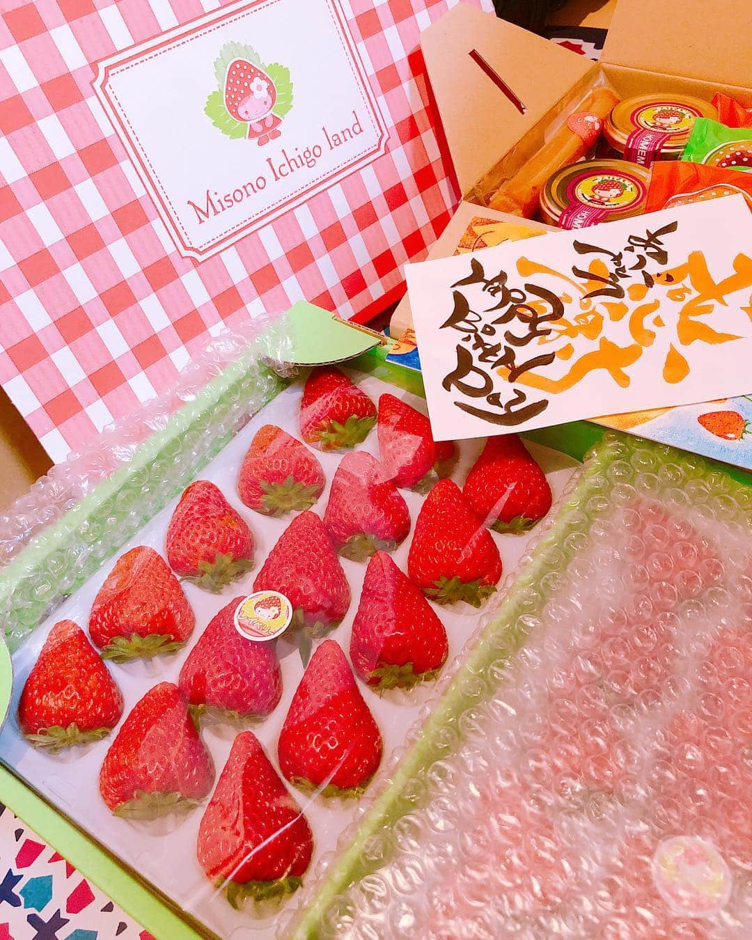 ゆうたむさんのインスタグラム写真 - (ゆうたむInstagram)「いちごだーい🍓( ´ •̥ ̫ •̥ ` )  うれぴ  今年もいちご狩りいこっ  #美園いちごランド #いただき物　#ゆうたむの犬」4月8日 15時25分 - yuutamu_non