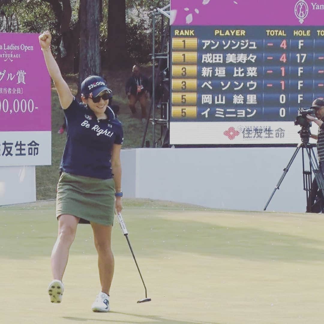 フジテレビゴルフさんのインスタグラム写真 - (フジテレビゴルフInstagram)「#ヤマハレディース オープン葛城 優勝 #成田美寿々 選手！」4月8日 15時48分 - fujitvgolf